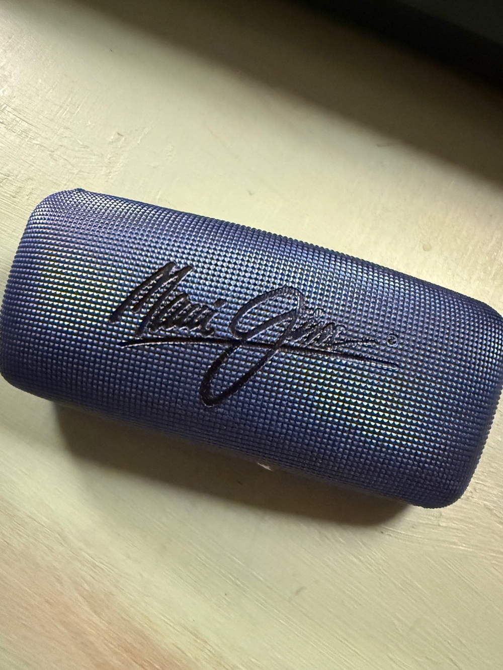 Maui Jim Navy Textured Hard Sunglasses Case